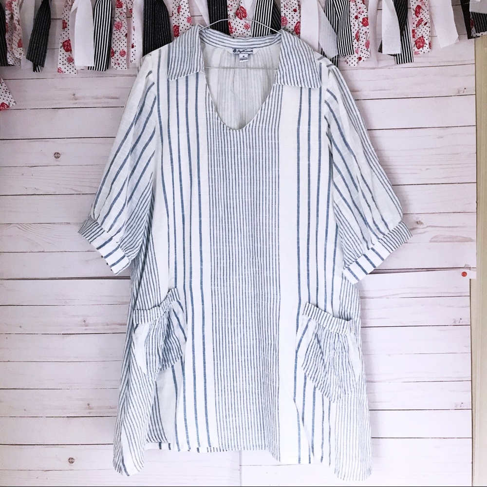 April Cornell Nantucket Stripe Dress SZ M